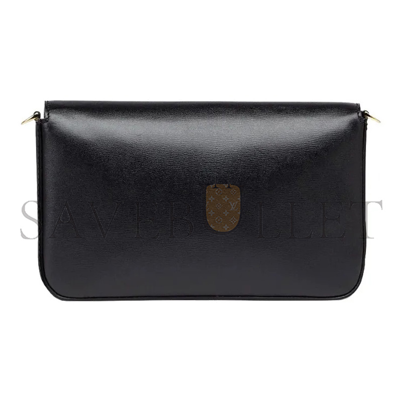 FENDI VITELLO PALMELLATO WALLET ON CHAIN WITH POUCHES BLACK 8BS032AHM0F0KUR (22*12*4cm)